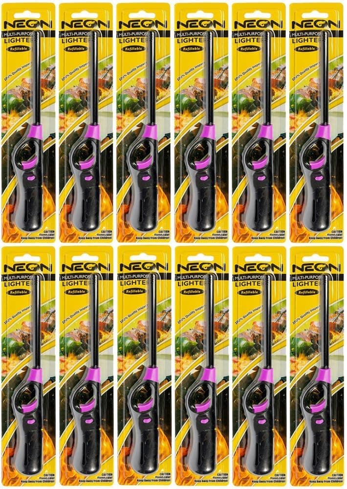 Flexable BBQ Grill Lighter Casings Refillable Butane Gas Candle Fireplace Kitchen Stove Long