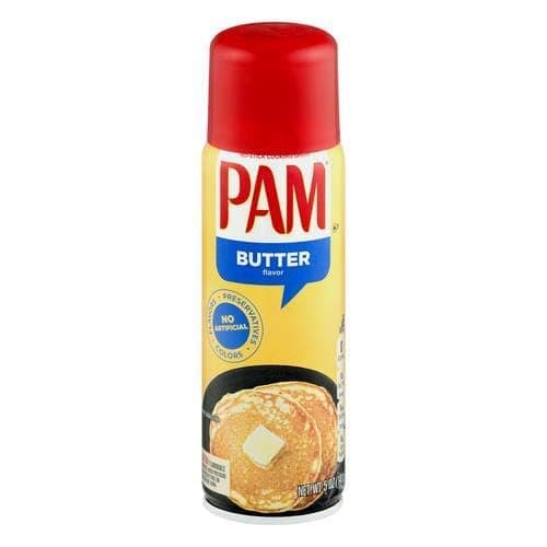 Pam Butter Flavor Canola Oil Spray (Pack of 6)